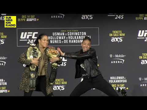 UFC 245: Amanda Nunes vs  Germaine de Randamie Staredown