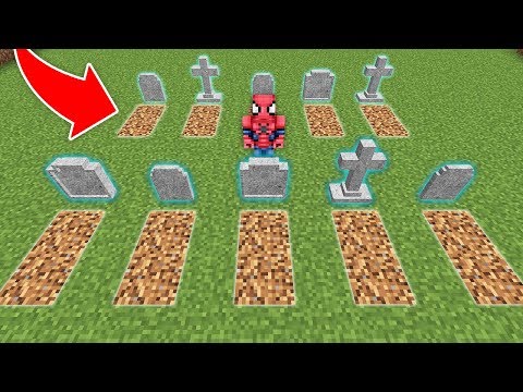ÖRÜMCEK ADAM GİZLİ KORKUNÇ MEZARLIĞI BULDU İÇİNDE NE VAR? - Minecraft