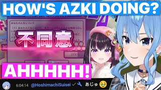 AS_tar TeeTee As Suisei Checks In On AZKi's Agreeee Stream (Hololive) [Eng Subs]
