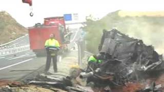 preview picture of video 'Accidente A-92, 20 de octubre de 2009'