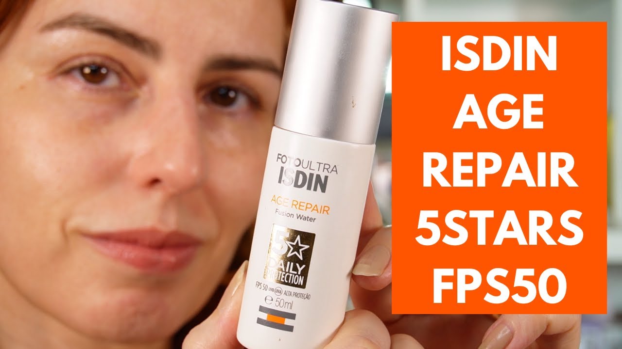 Isdin Age Repair 5Stars FPS50 resenha - é bom? Protetor solar para pele madura