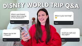 DISNEY WORLD TRIP Q&A✨🏰 — DVC resorts, split stay, disney in summer, next trip details, & more!