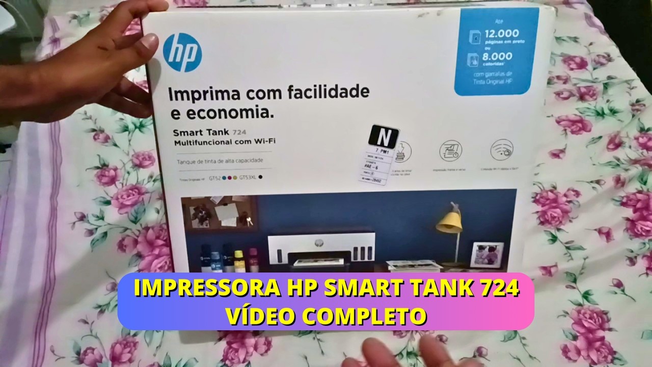 Impressora HP Smart Tank 724 - Vídeo Completo