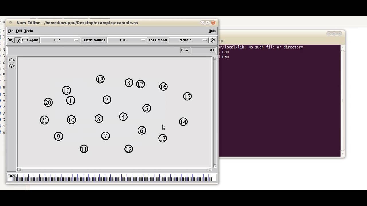 Nam editor  for simple NS2 programming