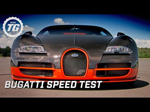 Super car video Bugatti Super Sport speed test