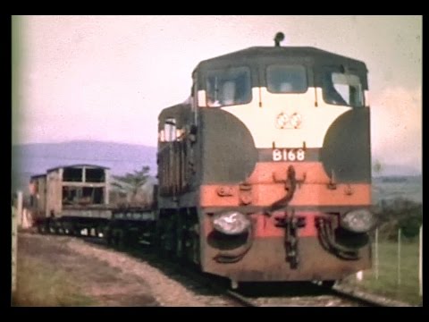 CIÉ 141 Class B168 lifting train - Ballinacourty-Dungarvan (1971)