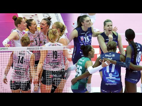 ALL "MEGA RALLY" of the match Conegliano - Milano | Lega Volley Femminile 2023/24