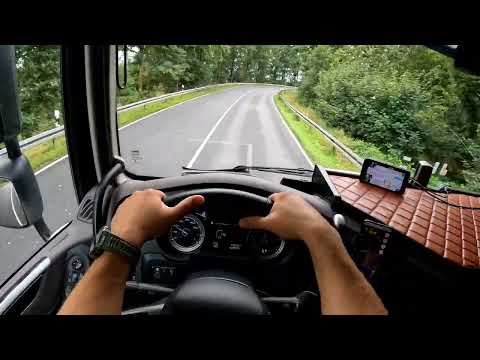 POV DRIVE DAF XF 480. Narrow villages in Germany 😅
