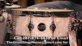Video thumbnail for DW Performance Series Snare Drum in White Marine Pearl, 5.5x14 by The Drum Shop - Portland, Maine