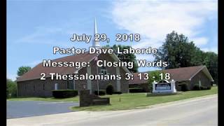 Closing Words