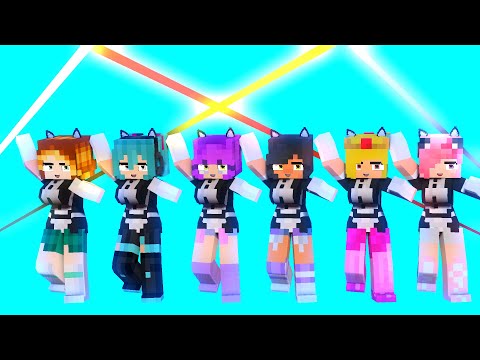 me too maid  friends aphmau family and friends - minecraft animation #shorts