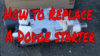 How to Dodge Ram starter replacement step by step