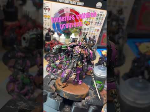 Emperors children progress 🎨 #warhammer40k #emperorschildren #pink