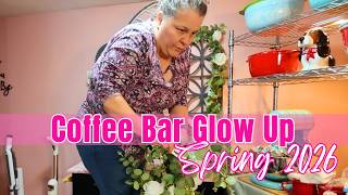 Coffee Bar Spring Easter Glow Up | I couldn't wait a minute longer 🐰🌸