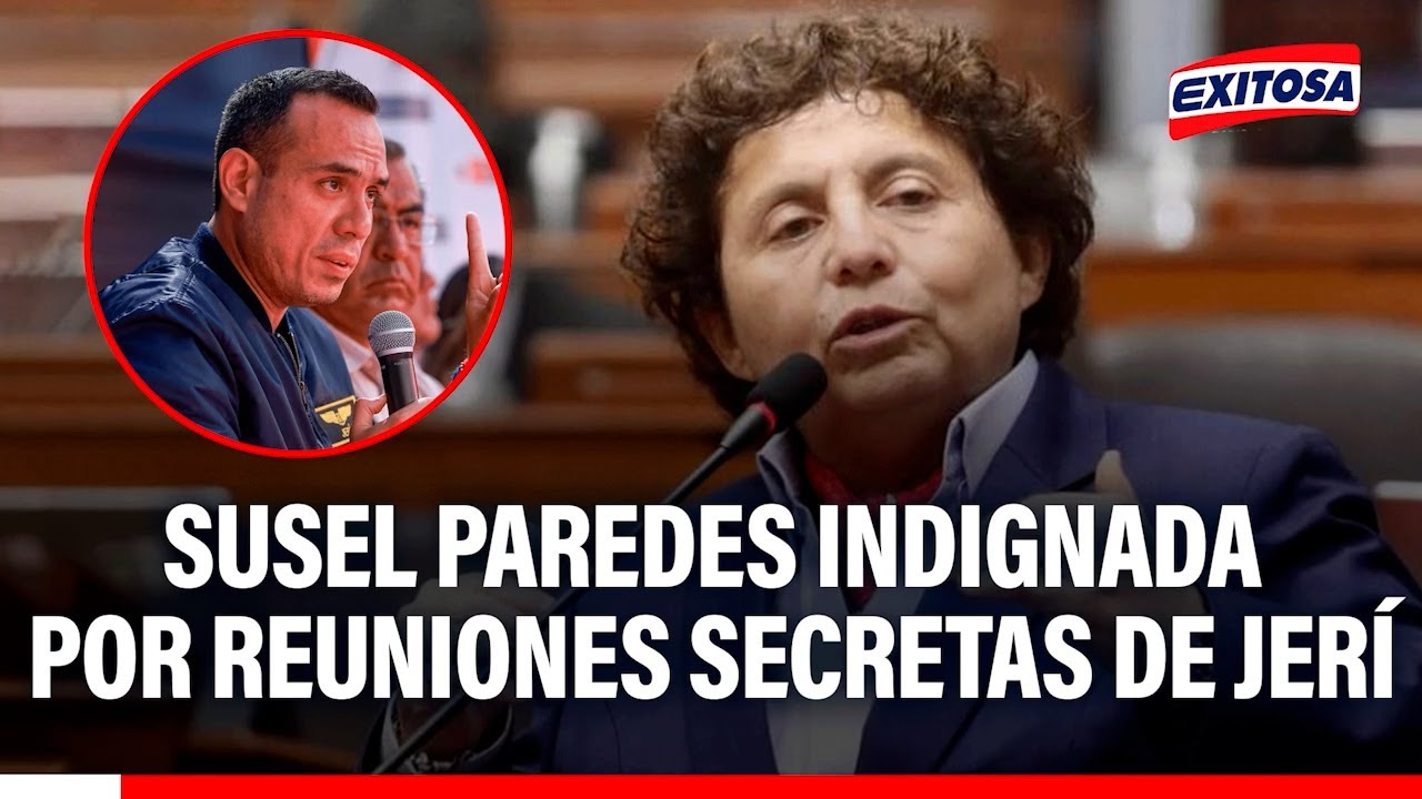 🔴🔵 Susel Paredes manifiesta su indignación tras reunión no oficial de José Jerí
