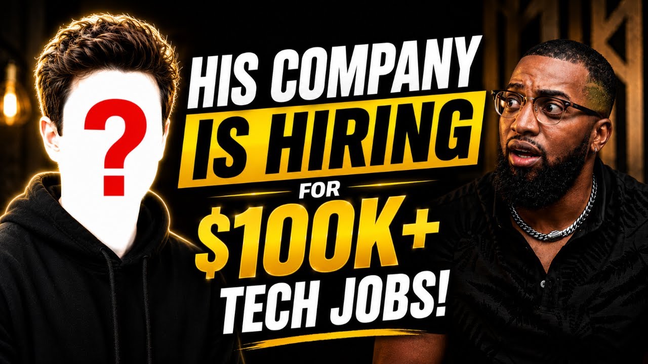 His Company Is Hiring For $100k+ Tech Jobs!