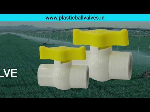 Plastic ball valves, upvc/pp solid type ball valve