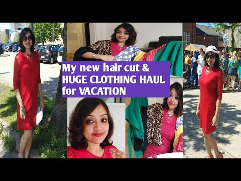 #Haircutvlog // #Newhaircut/ Indian hair cut 2019/ SUMMER SPECIAL HUGE Holiday clothing Haul //