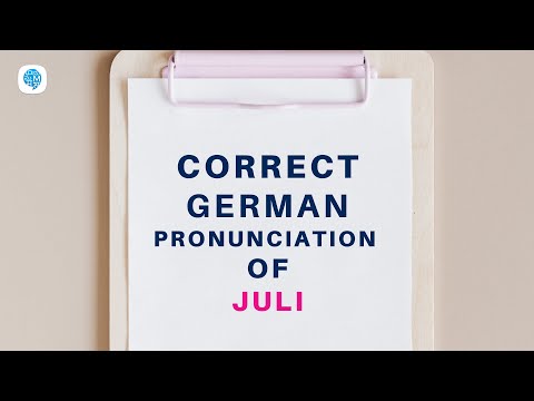 How to pronounce 'Juli' (July) in German? | German Pronunciation