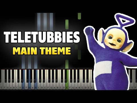 Teletubbies - Main Theme Intro Piano Tutorial (Sheet Music + midi)