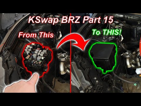 K24 Swap BRZ Part15 - Replacing the Fuse Box (The Old One Was GARBAGE!)