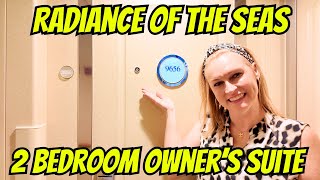ROYAL CARIBBEAN RADIANCE OF THE SEAS 2 BEDROOM OWNERS SUITE TOUR | ROOM 9656 | FULL ROOM TOUR