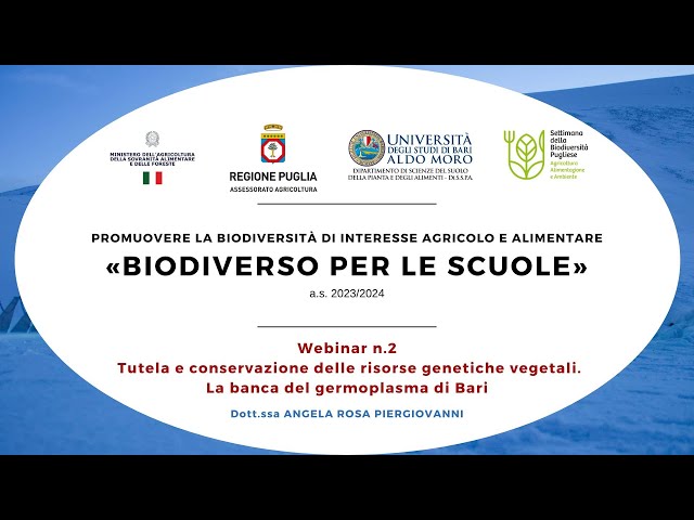 Progetto «BiodiverSO per le scuole» (a.s. 2023/2024) - Seminario n°2: La tutela delle RGV