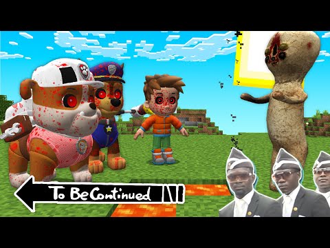 This is real PAW PATROL.EXE vs SCP 173 in Minecraft - Coffin Meme