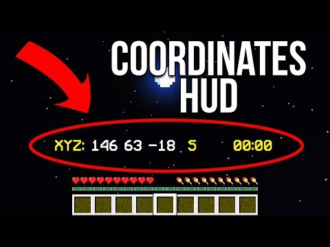 Minecraft 1.14 Coordinates HUD Datapack (Vanilla Tweaks)
