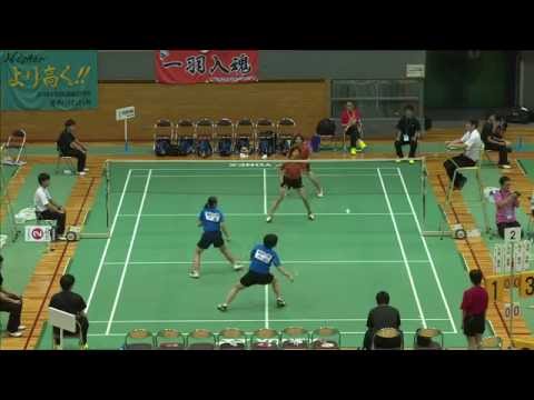 鈴木／宮崎(埼玉栄中) vs 千葉／内山(猪苗代中) 女子団体決勝 全中バド2016