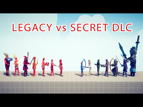 LEGACY Team vs SECRET DLC Team - Totally Accurate Battle Simulator TABS