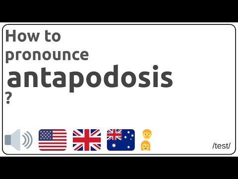 How to pronounce antapodosis in english?