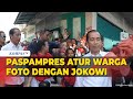 Momen Paspampres Atur Warga Yang Ingin Foto Bareng Presiden Jokowi Di Binjai
