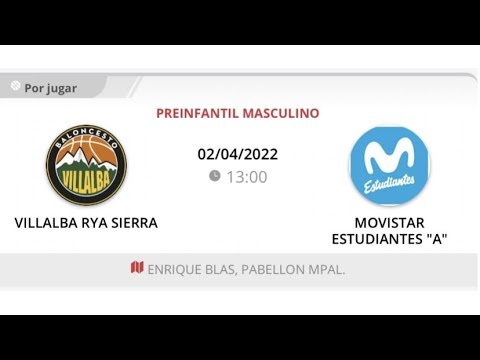 Preinfantil masc A VILLALBA RYA SIERRA - ESTUDIANTES