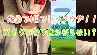 ポケモンGO・スイクン・4日目でレックウザ