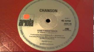 Chanson - Don't hold back 12" single