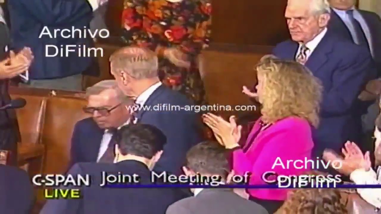 Recuerdo: Estados Unidos recibe al Presidente Carlos Saúl Menem