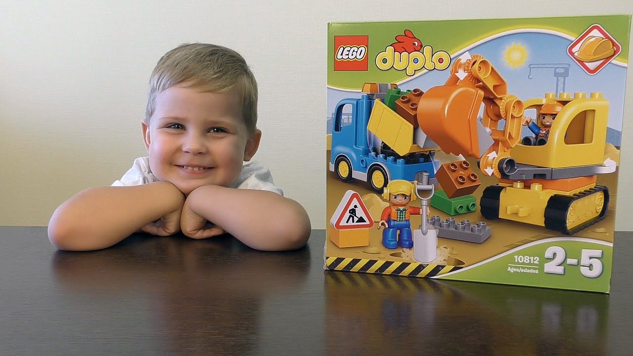 Lego Duplo Грузовик и гусеничный экскаватор конструктор 10812