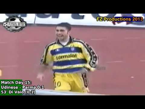 Serie A 1999-2000, day 15 Udinese - Parma 0-1 (Di Vaio goal)
