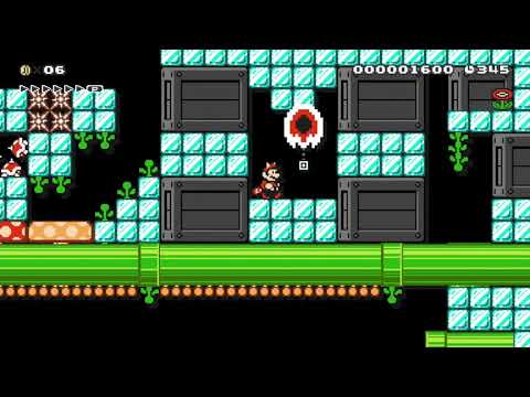 Ice Castle (With Flower Reznor!) by Tyrex 🍄 Super Mario Maker #agn 😶 No Commentary