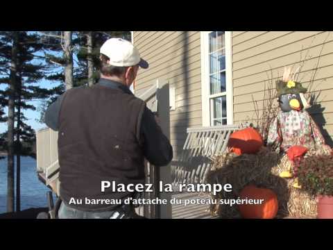 comment installer rampe d'escalier