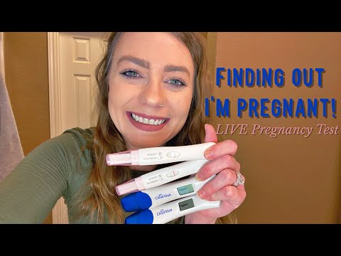 Finding out I am PREGNANT!!! LIVE TEST first day of missed period.