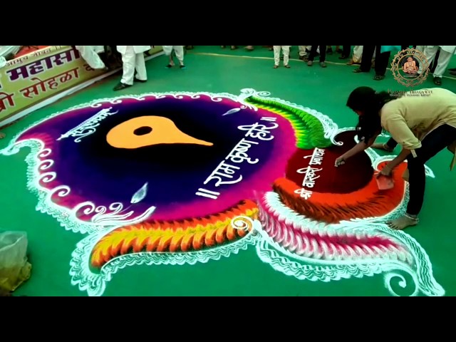 Sanskar bharti rangoli design for events by rajashri junnarkar