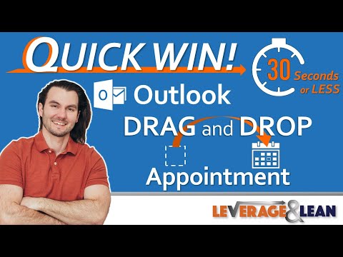 Outlook Drag and Drop Appointment [Quick Win!!!]