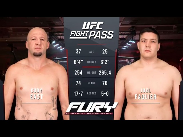 Joel Faglier vs. Cody East Full Fight | Fury FC 116