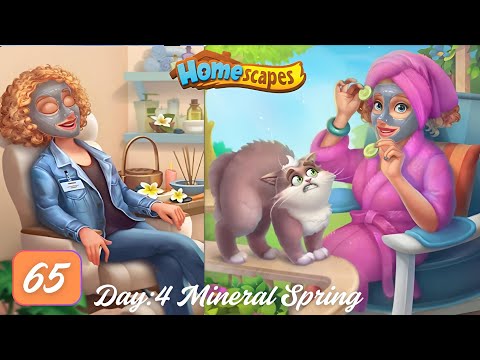 Homescapes Story || New House Mineral Spring Day:4 Episode:65 Walkthrough Gameplay#games