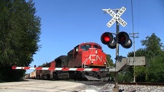 preview picture of video 'CN Freight Train - 264th Avenue'