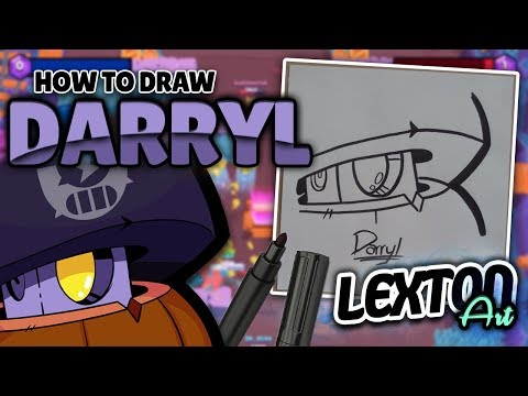 How To Draw DARRYL - Brawl Stars // LextonArt