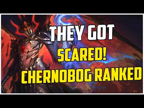 THEY GOT SCARED! CHERNOBOG RANKED SMITE S10