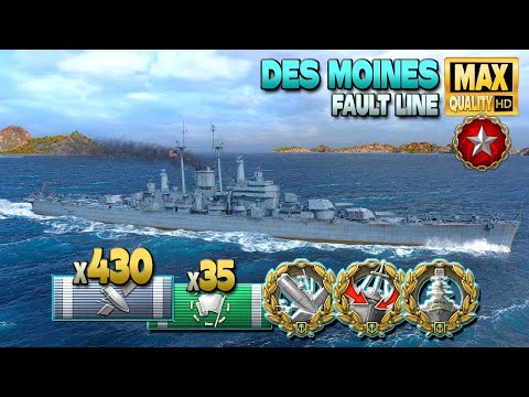 Cruiser Des Moines: Thriller in Ranked battle - World of Warships